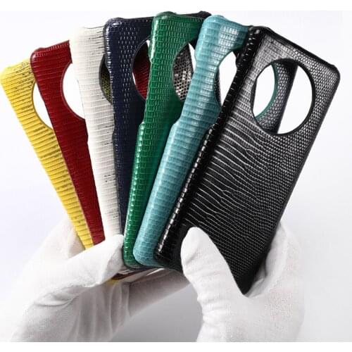 LANGSIDI Original lizard Leather case For Huawei Mate 40 pro mate 30 P40 Pro P30 genuine leather cover new arrival drop shipping