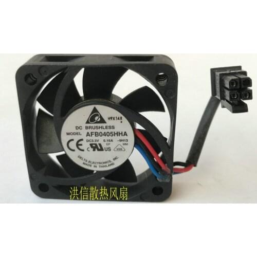 Original delta 4010 afb0405hha dc3.3v 0.16A double ball three wire cooling fan