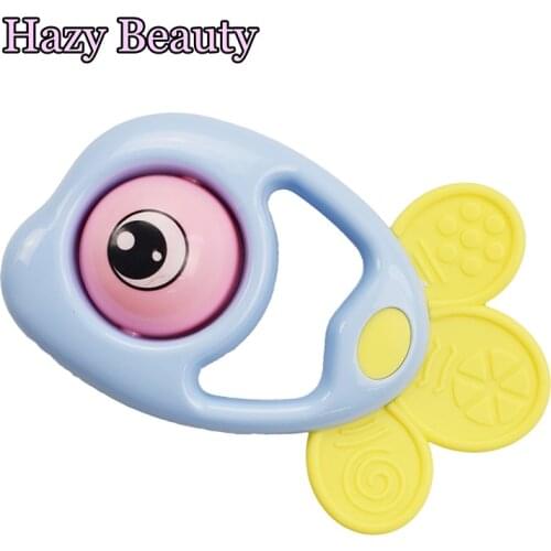 Cute Sliding Rattle Baby Rattle Bed Bell Ring Molar Plastic Ring Teether Baby Educational Toys Newborn Toys 0-12 Months