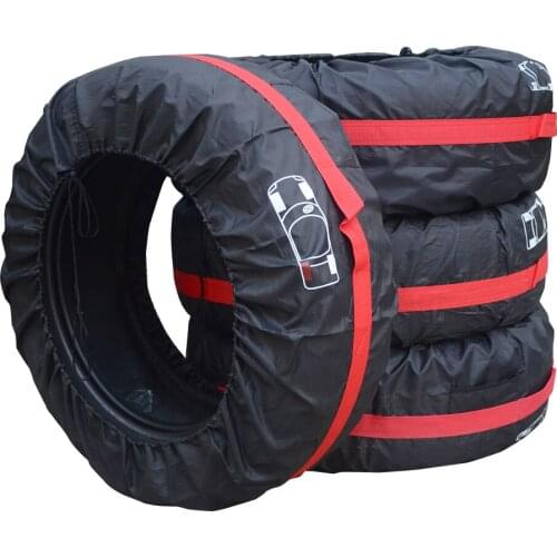S/L Car Spare Tire Cover Case Polyester Vehicle Wheel Protector Dustproof Waterproof Tire Storage Bags Universal