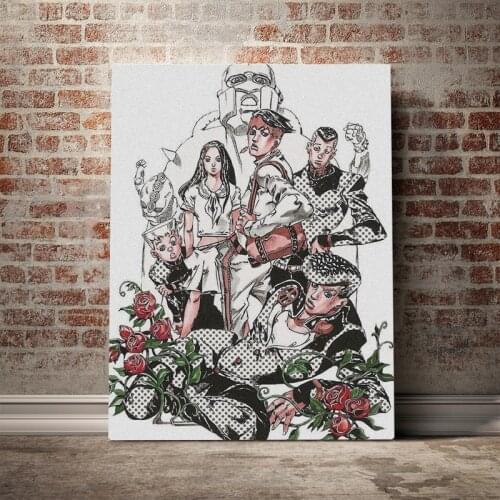 Home Decoration Jojo S Bizarre Canvas Painting Pictures Japan Anime Role Wall Art Hd Prints Modular Frame Poster For Living Room