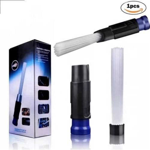 Universal Vacuum cleaner Attachment dusty brush for Car/Pets/Keyboards/Air Vent clean in Colorful Box Package