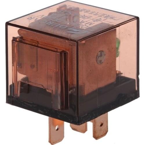 DC 24V 80A 1NO 1NC SPDT 5 Pins Green Indicator Light Automotive Truck Car Relay