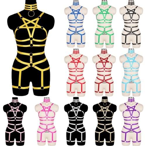 Harness Fashion Punk Sexy Lingerie Garter Suit Party Club Wear Erotic Lingerie Sexy Womens Underwear Goth Body Stocking Belt