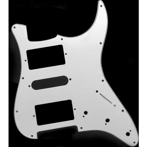 10pcs 3 Ply HSH Electric Guitar Pickguard PVC Pick Guard Scratch for ST Guitar Replacement Black White