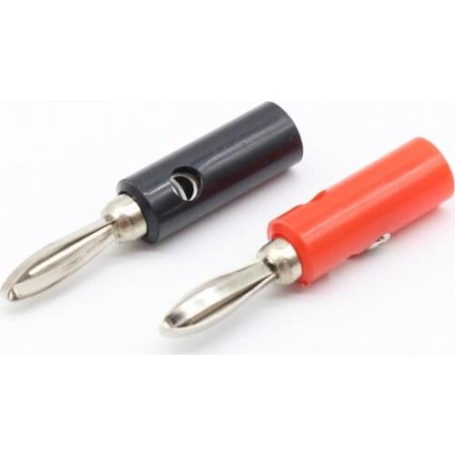 4pcs/lot 4mm Gold plated high quality speaker banana connector horn Speakers banana plug