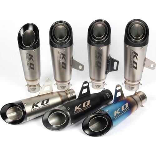 51/60mm Universal Motorcycle Exhaust Vent Pipe Without Silence 310mm Stainless Steelr Modified For ATV Street Bike