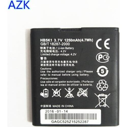 AZK NEW 1250mAh Replacement HB5K1H HB5K1 Battery for Huawei C8650/U8650/M865/C8810/U8660/S8520/U8660/T8620 Battery
