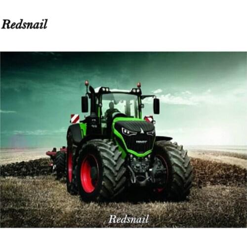 DIY Diamond Painting Tractor landscape 5D Cross Stitch diamonds mosaic picture Mosaic Full resin Square Diamond Embroidery EE669