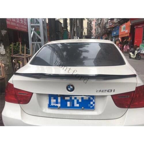 Car Styling M4 Style Carbon Fiber Rear Roof Spoiler Trunk Lip Boot Wing For bmw E90 M3 318i 320i 325i 330i 2005-2011 E90 sedan