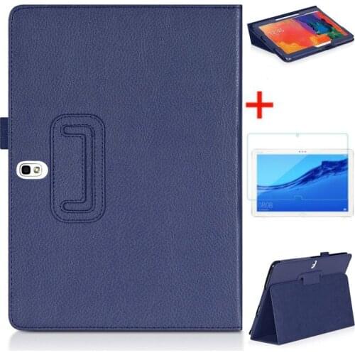 Cover case and glass for Samsung Galaxy Note 2014 Edition 10.1" PU Leather Cover for Samsung galaxy Tab pro 10.1 T520 T521 T525