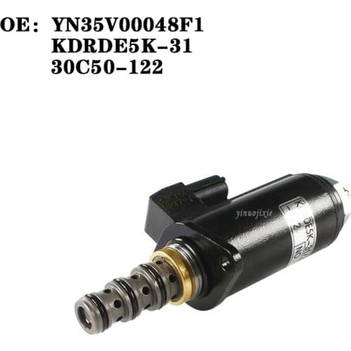 For Kobelco SK200-8/210LC-8/250-8/260LC-8/330-8/350LC-8 walking linear solenoid valve YN35V00048F1/KDRDE5K-31 excavator parts