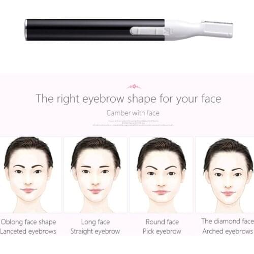 Electric Lady Eyebrow Trimmer Face Shaver Painless Epilator Hair Remover Female Body Shaver Blade Razor for Women Kid Men