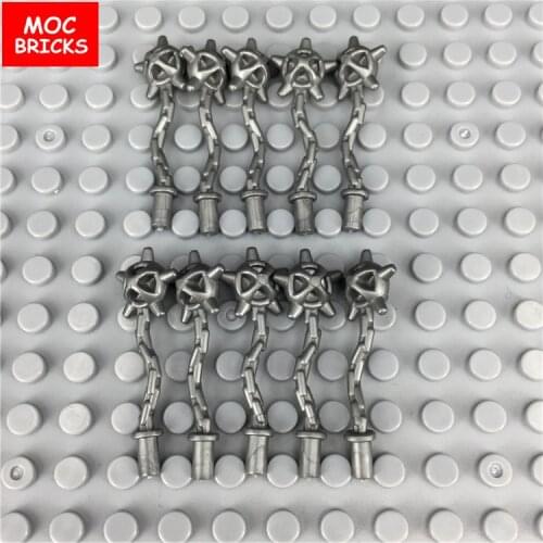 10pcs/lot 7017A Building blocks Weapon Spiked Flail silver Compatible 59232 Model Action Educational Assembled Toys kids gifts