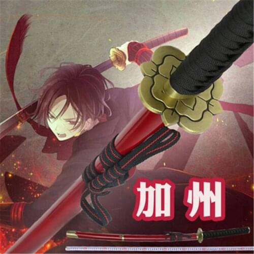 Cosplay Game Touken Ranbu Kashuu Kiyomitsu Wood Sword Katana Role Playing Kashuu Kiyomitsu 104cm Wood Weapon Ninja Knife Prop