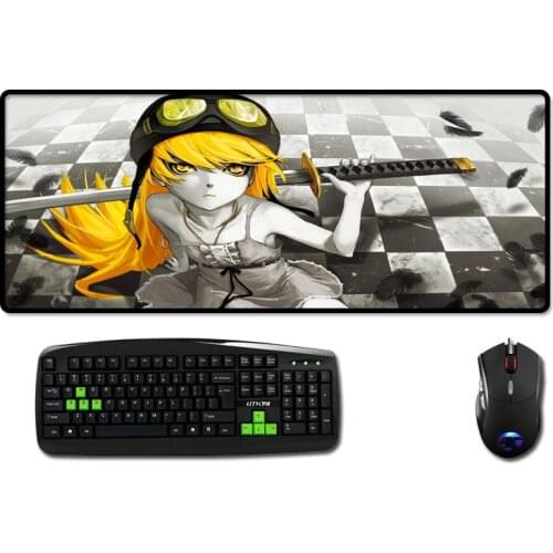 Mairuige The Light Novel Anime Mousepad Monogatari Bakemonogatari Monstory Cute Girl Oshino Shinobu Big Table Mats Pc Game Pad