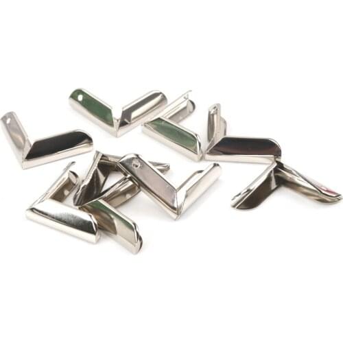 Metal Corners For Books Scrapbooking Photo Albums Menus Corner Protectors Metal Crafts DIY Ornament 24x24x3mm 20pcs