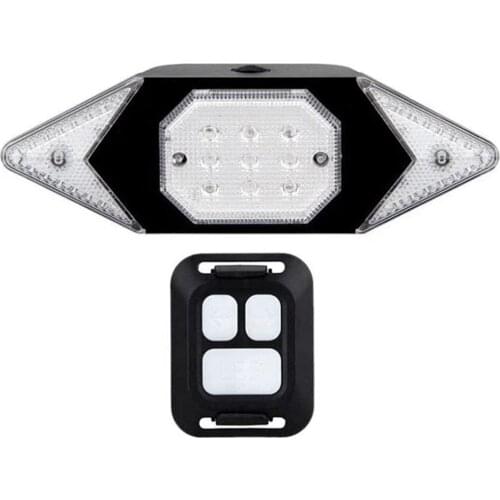 Flashing Bike Backlights Rechargeable Wireless Remote Control Bicycle Rear Tail Light Bicycle Safety Warning Turn Signals Light