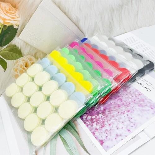 100pair Velcros Adhesive Self Adhesive Fastener Tape Hooks and Loops Magic Tape Dots Sticker Velcros Nylon Home Klitterband Glue