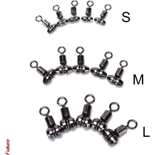 New product 10Pcs carbon steel ball bearing bucket fishing rotating stainless steel connector solid ring drop transportation