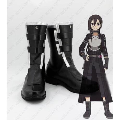 Sword Art Online Cosplay shoes Kirigaya Kazuto Kirito Anime boots Custom-made