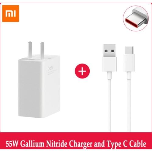 Original Xiaomi QC4.0 Turbo Charger GaN Fast Charging Adapter Type C Cable For Mi 11 Ultra 10 Poco F3 Redmi Note 10 Lite K40 Pro