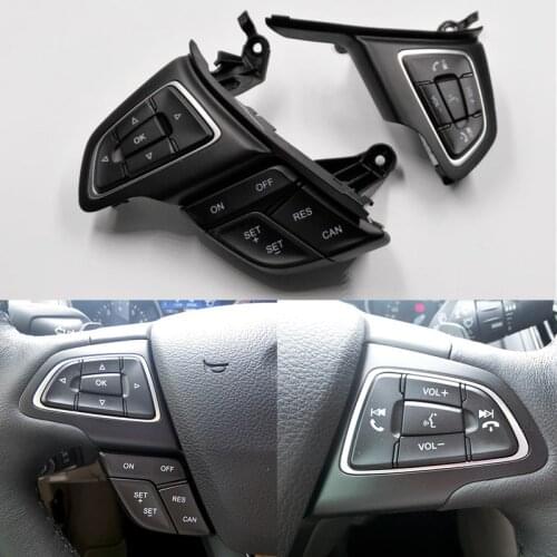Cafoucs Car Cruiser Control Switch For Ford Focus MK3 2015 2016 2017 For Kuga 2017 Steering Wheel Multifunction Buttons