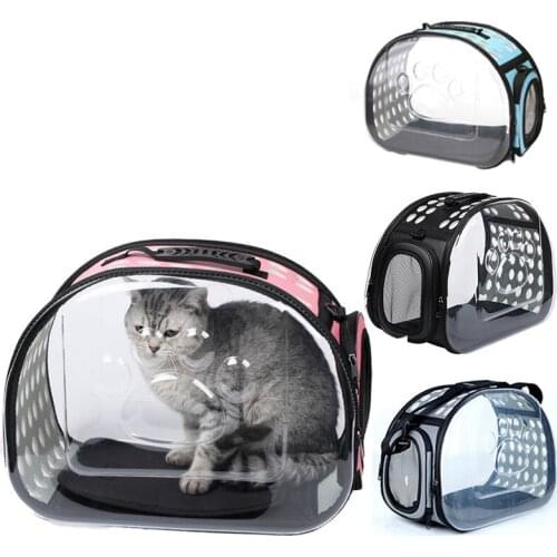 SHUANGMAO Pet Cat Carrier Folding For Travel Cat Backpack Puppy Carrying Space Dog Bag Single Shoulder Handbag Portable Products
