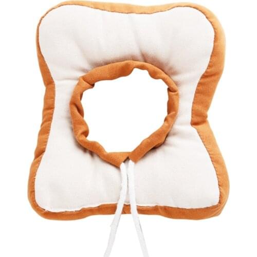Pet Bread Shaped Soft Cotton Wound Healing Elizabethan Collar Medical Protection Neck Ring For Pets