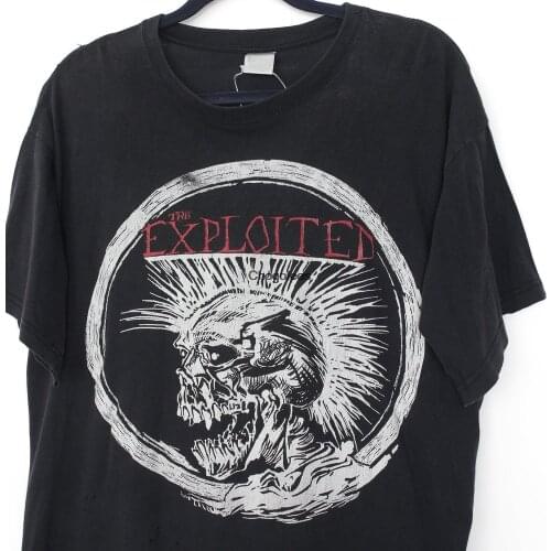 Rare vintage 90s THE EXPLOITED Skull T Shirt Size L XL