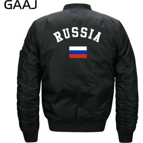 GAAJ Russian 2019 Russia Jacket Men Print Flag Jackets Windbreaker Fleece 7XL 8XL Warm Parka Army Autumn Plus Size Militar Coat