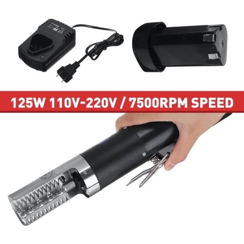 125W 110V-220V Charging Electric Fish Scale Scraper Fishing Scalers Clean Easy Fish Stripper Remover Cleaner Seafood Tool