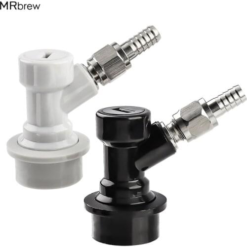 Homebrew Ball Lock Keg Disconnect Liquid Gas Barbed Fast Connectors Beer with 5/16'' Stainless Steel Swivel Nut