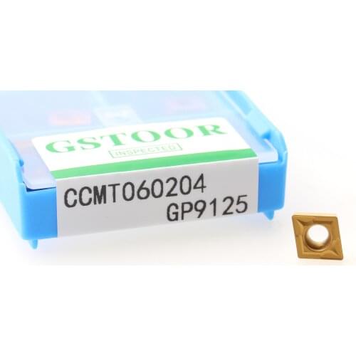10PCS CCMT060204 Carbide Inserts CCMT060208 CCMT09T304 CCMT09T308 GP9125 Turning Tools Lathe Cutting Tool For Processing Steel