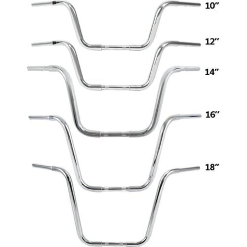 Motorcycle 10"/12"/14"/16"/18" Rise APE Hangers Bar 1 1/4" Fat Handlebar For Harley Softail Deluxe