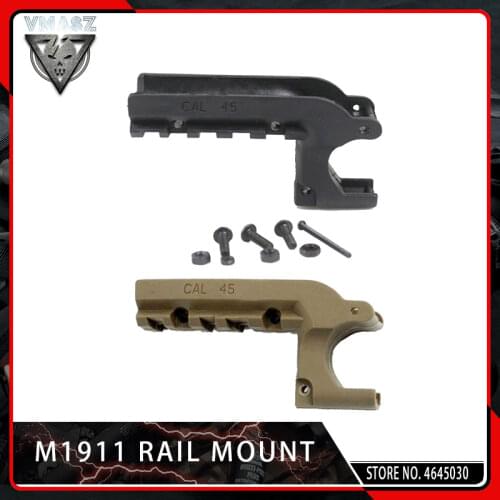 VMASZ Airsoft Clot 1911 M1911 45 Pistol Picatinny 20mm Under Rail Mount Pistol Rail Adapter Laser Mount Accessories