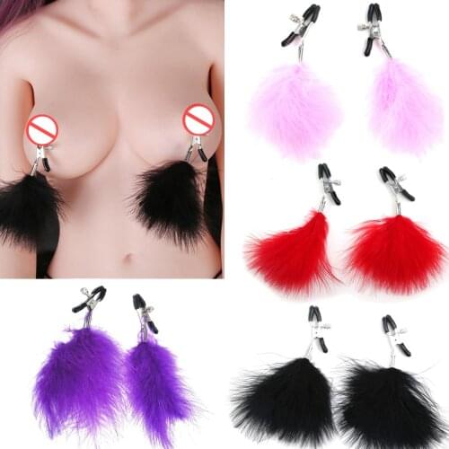 1 Pair Adjustable Nipple Clamps Labia Clip 4 Colors BDSM Bondage Cosplay Sex Toys For Women Couples Adult Games Sex Accessories