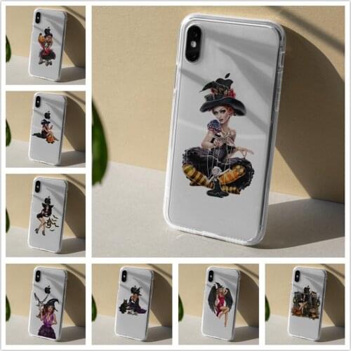 2019 Halloween witch pumpkin TPU Silicone phone Case For iPhone 6s 7 8 Plus X XS XR XS MAX 5S SE 11 Pro Max Cover