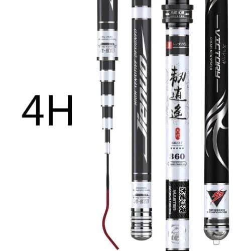 3.6M-7.2M Long Sections Carp Fishing Rod 4H 5H 6H Super Hard Taiwan Wedkarstwo Olta 28/19 Tonalty Hand Sticks Pesca