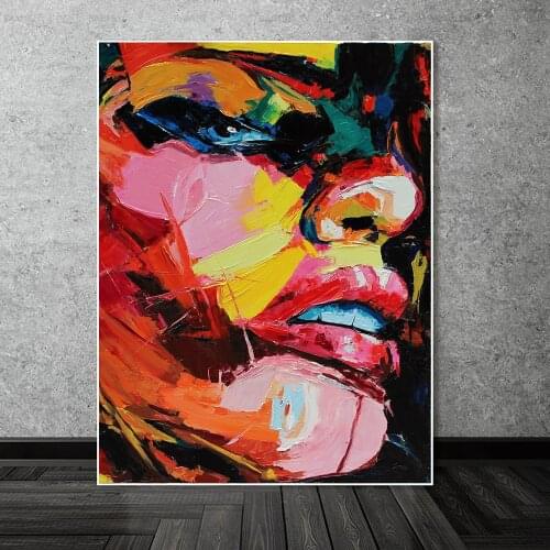 Abstract Girl Face Canvas Painting Modern Watercolor Art Canvas Graffiti Art Posters And Prints Wall Pictures Home Decor Cuadros