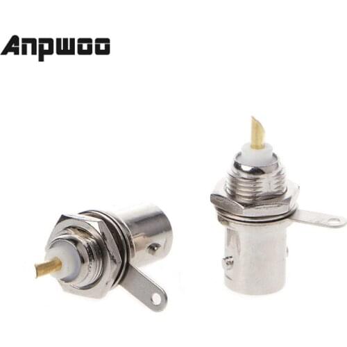 ANPWOO 5 Pcs/Set BNC Female Connectors Chassis Panel Mount Monitor Accessories