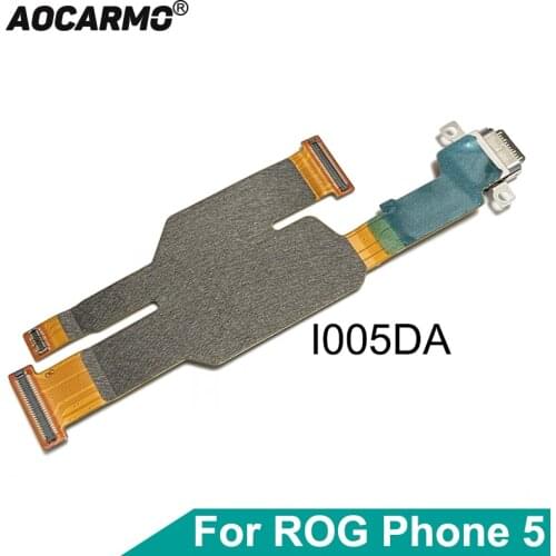 Aocarmo For ASUS ROG Phone 5 I005DA ROG5 Type-C USB Charger Dock Charging Port Connector Flex Cable Replacement Part