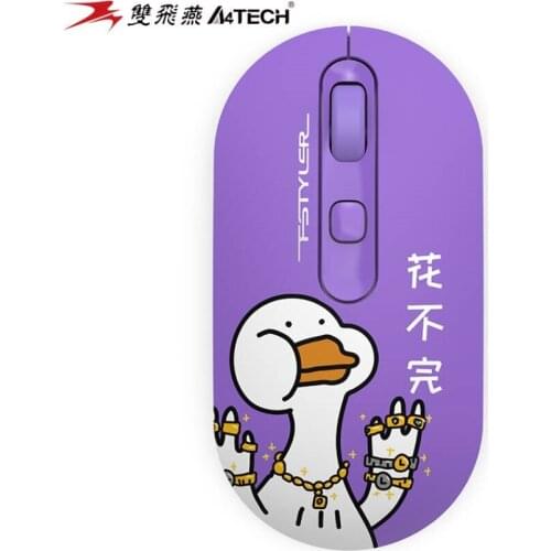 A4TECH Duck FG20 2.4G Wireless Mouse USB Notebook Desktop Computer Fashion Edition Slim