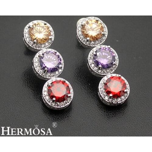 Shiny Lady GIFT Hermosa Jewelry Colorful Hot Round Earrings 30mm Pretty Women Party Dresses Up Jared Jewelry