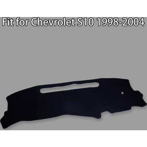 Black Felt Fabric Dashboard Non-Slip Carpet Dash Mat Sun Shade Pad fit for Chevrolet S10 1998 1999 2000 20001 20002 2003 2004