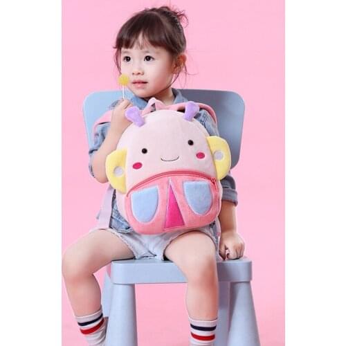 Kids Cute Plush Shoulder Bags Kindergarten Children Schoolbags Baby Plush Backpacks Cartoon Animals Schoolbags Kids Backpacks