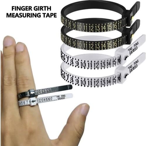 Finger size measurement circle Measuring tape size Finger circumference measurement US tape Soft Ruler Measuring ring size