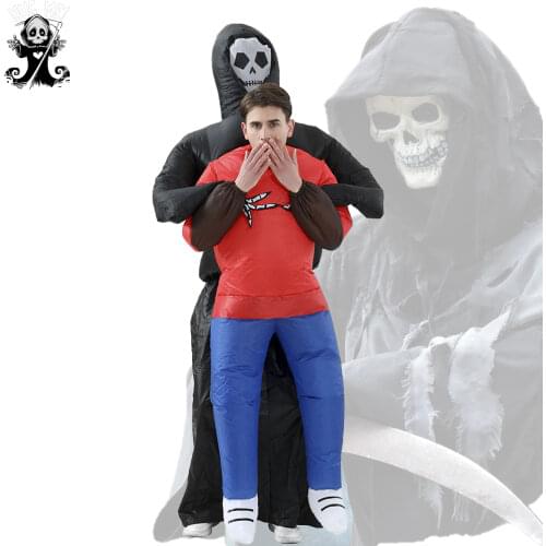 Ghost Inflatable Costume Adult Fantasy Skeleton Anime Fancy Dress Suit Grim Reaper Slenderman Costumes For Adult Disguise Man