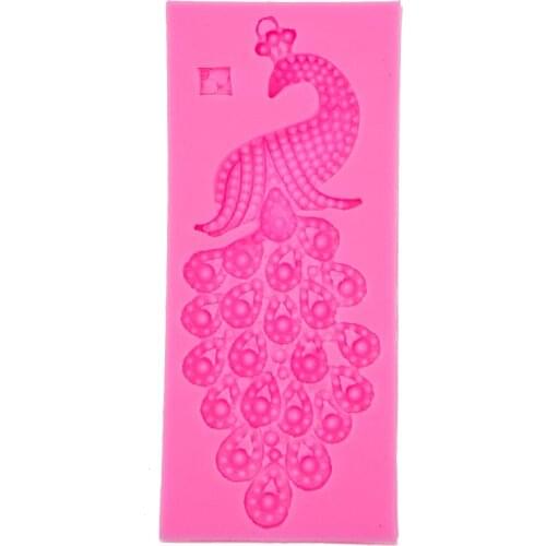 Angel Wings Food grade fondant cake silicone mold Peacock Lace Reverse forming chocolate kitchen Baking decoration tools F0519