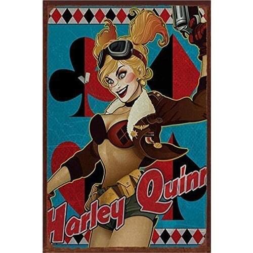 Metal Sign Poker Beauty Retro Sexy Poster Bar Garage Club Bedroom Man Cave Wall Hanging Fun Retro Metal Decoration 8x12 Inches